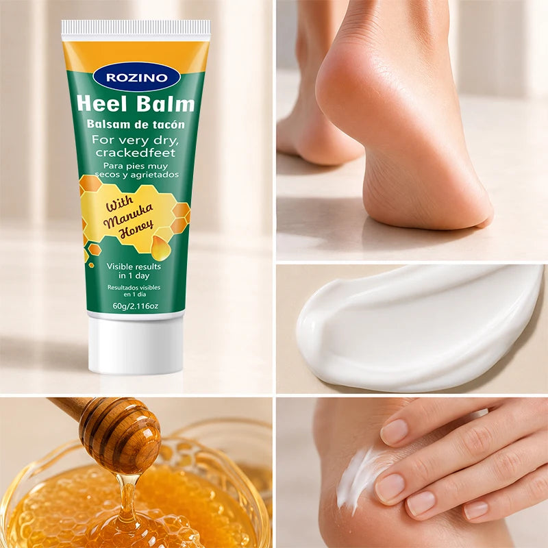 ROZINO Manuka Honey Heel Balm 60g – Moisturizing Foot Cream