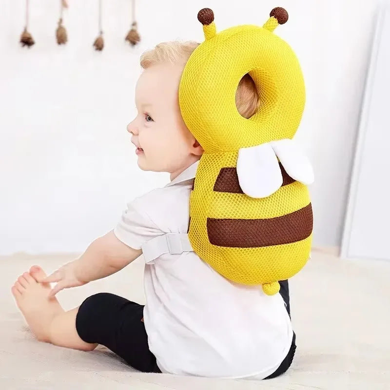 Baby Head Protector Pillow | Breathable Cartoon Safety Pad 1–3Y
