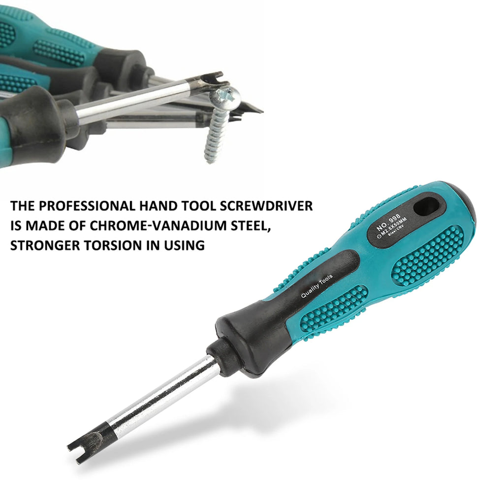 CRV Magnetic Manual Screwdriver Set – 4-Piece U-Fork Kit