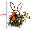 Spring Easter Wreath – Artificial Carrots, Flowers & Leaves 50cm