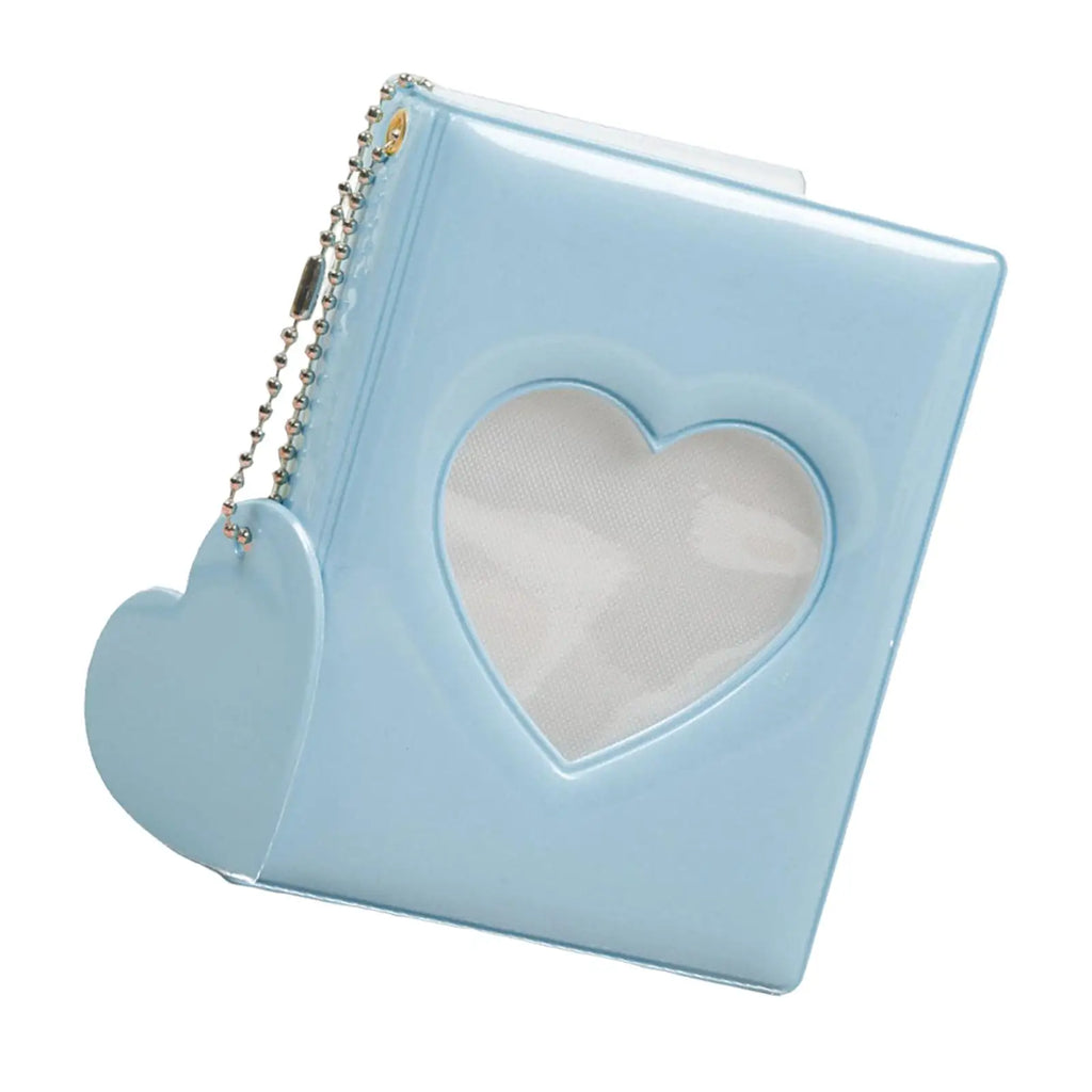 3-Inch Hollow Heart PVC Photocard Organizer Mini Album
