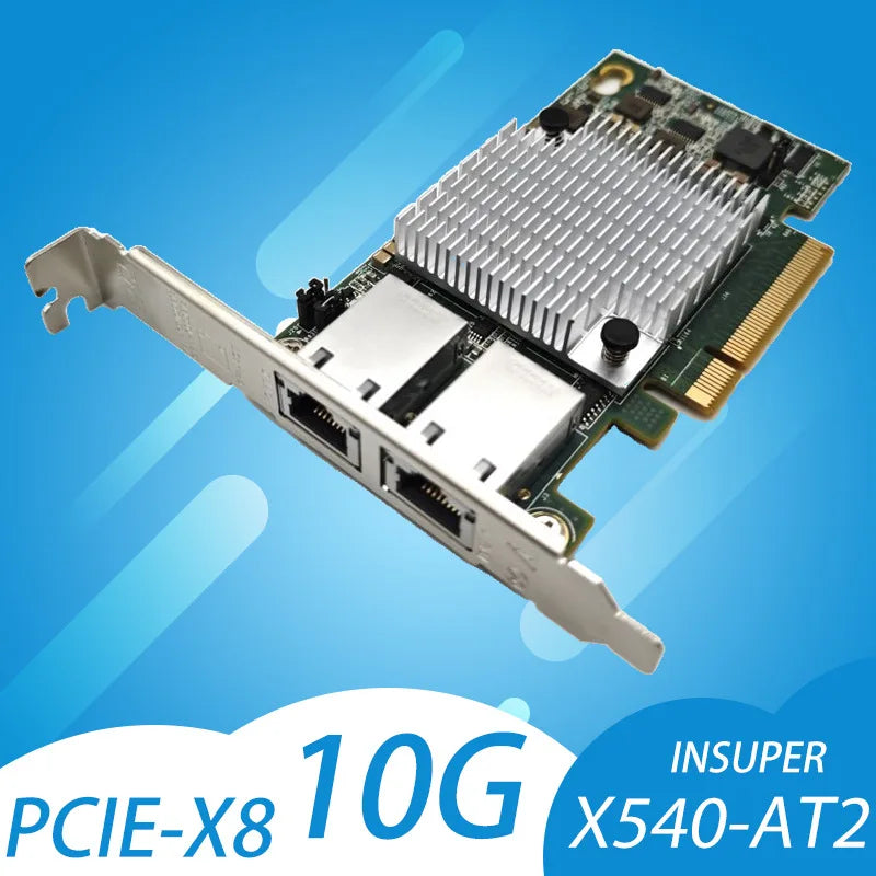 10G Dual Port PCIe Network Card X540-T2 – NAS & Server Adapter