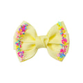 12-Pack Handmade Double Stacked Grosgrain Hair Bow Clips for Girls
