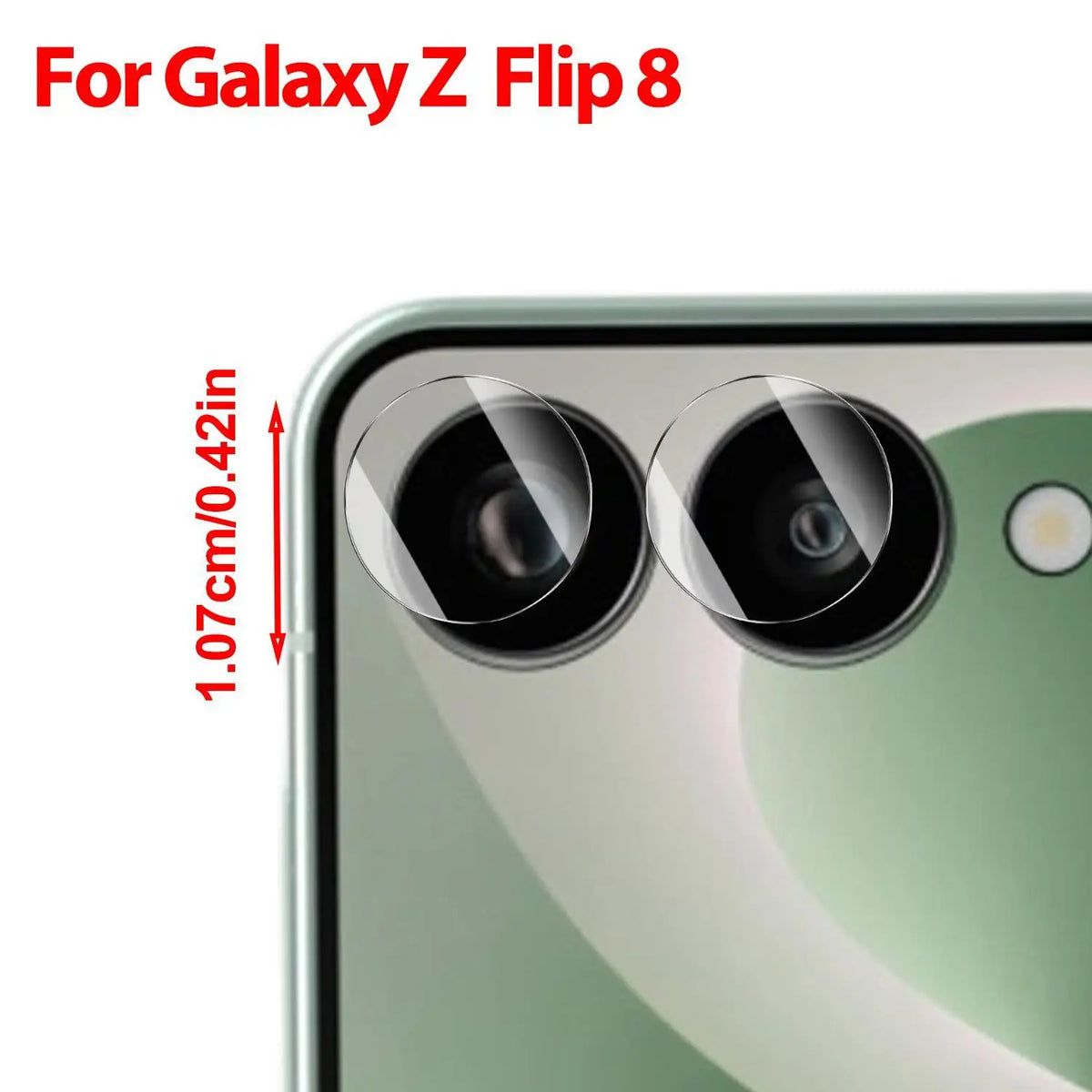 Tempered Glass Camera Lens Protector – Samsung Z Flip 8