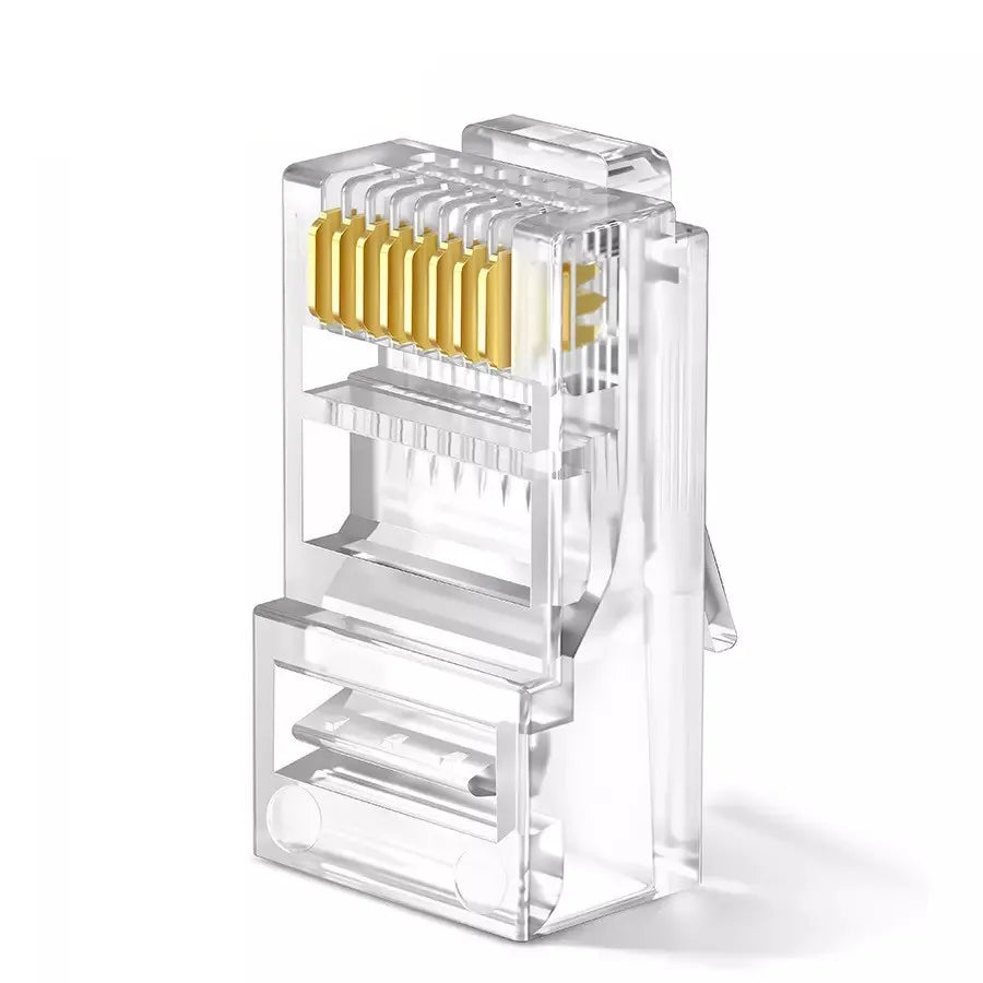 RJ45 Cat6/Cat6e Gold-Plated Network Connector Plugs 20/50/100pk