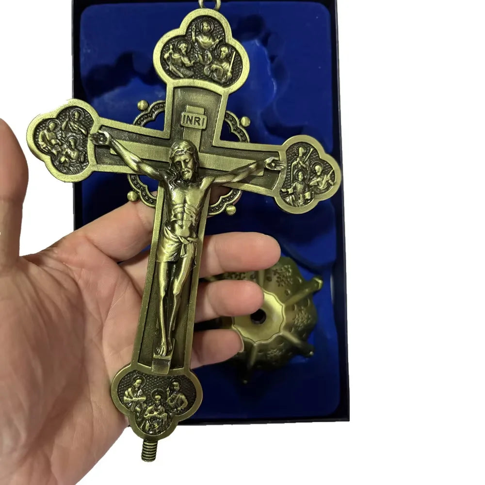 Metal Jesus Cross Wall Decor – Catholic Religious Home Decoration