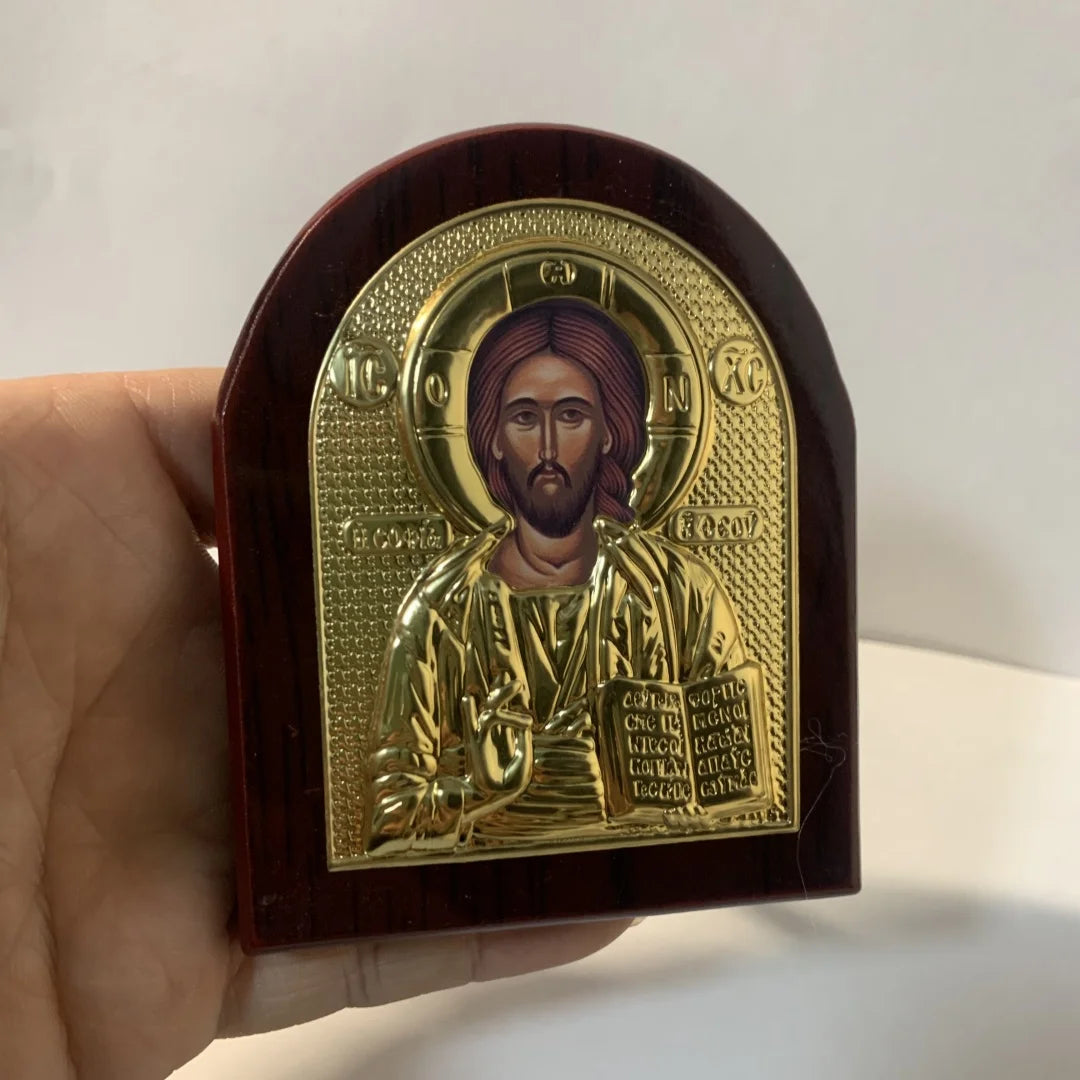 Orthodox Wooden Virgin Mary Icon – Home & Church Décor