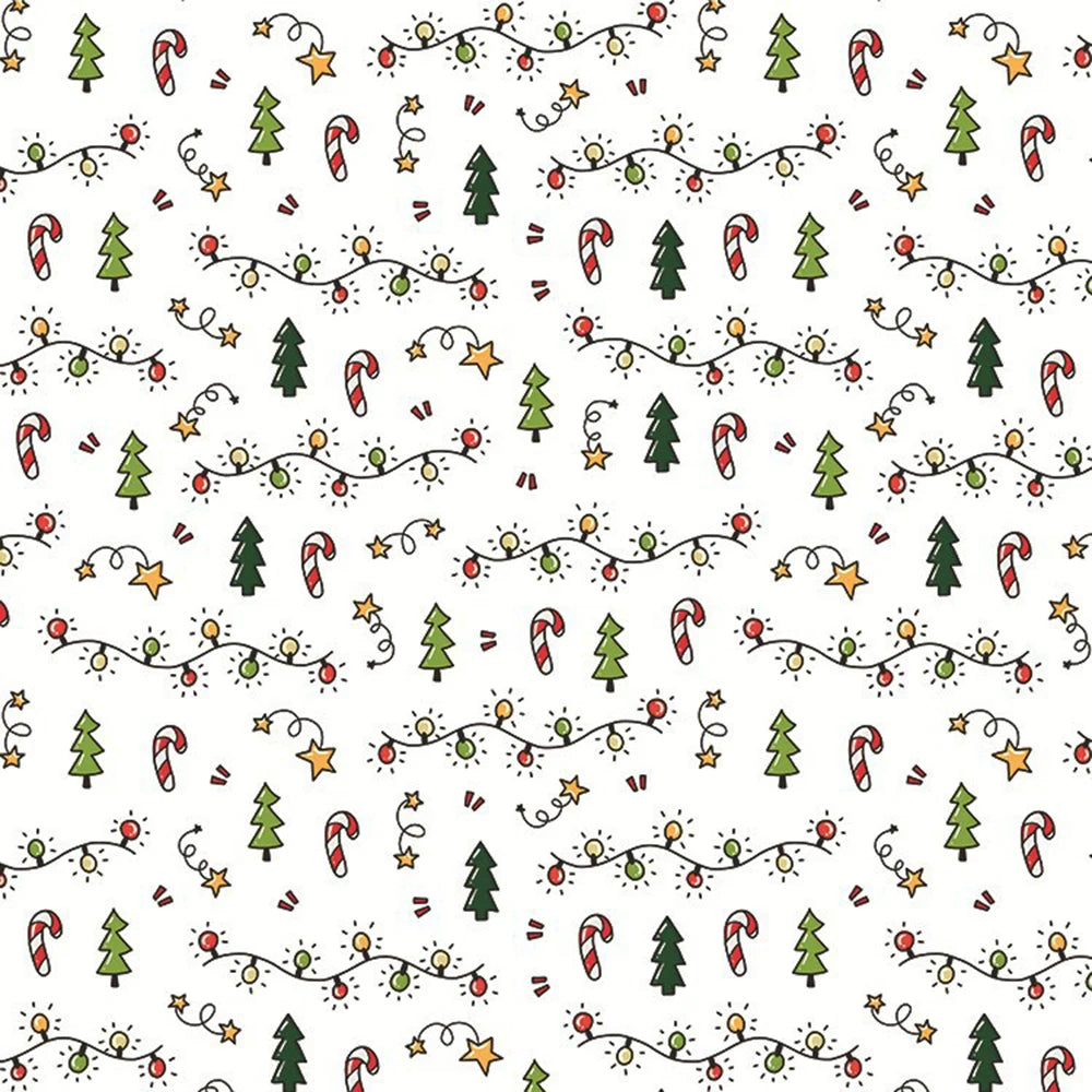 Christmas Wrapping Paper Set – 10 Festive Colorful Sheets