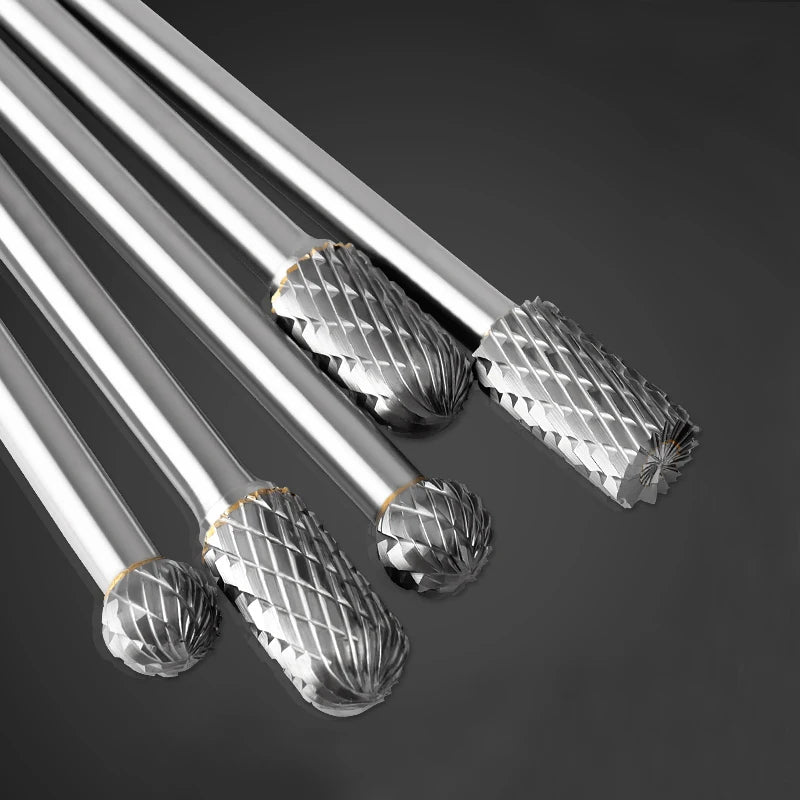 Tungsten Carbide Rotary Burr 6mm Shank 100mm Extended Milling Bit