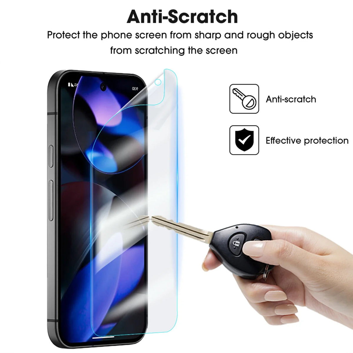 Google Pixel 9A Hydrogel Screen Protector – Full Coverage Film