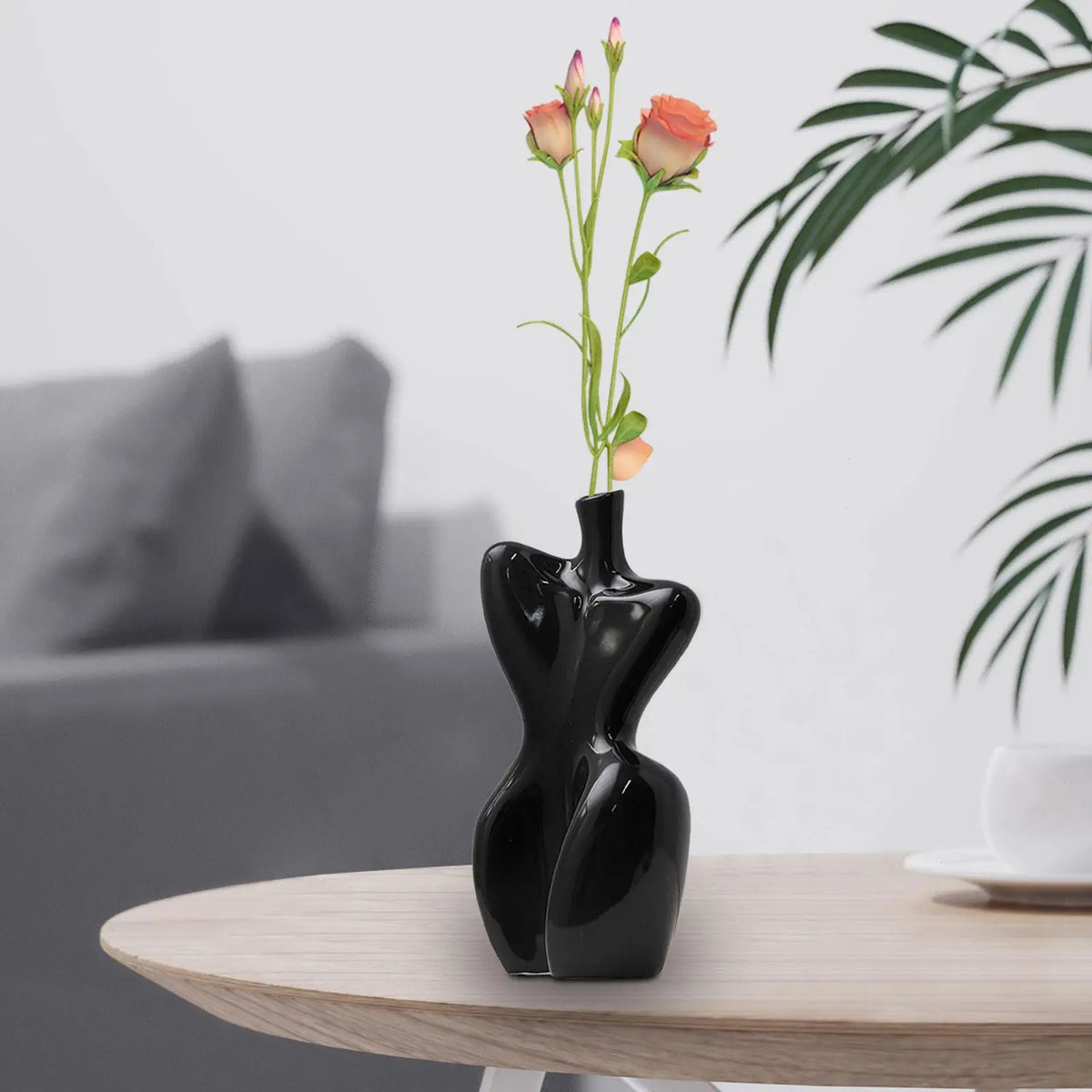 Kesoto Ceramic Body Vase – Abstract Female Form Flower Pot