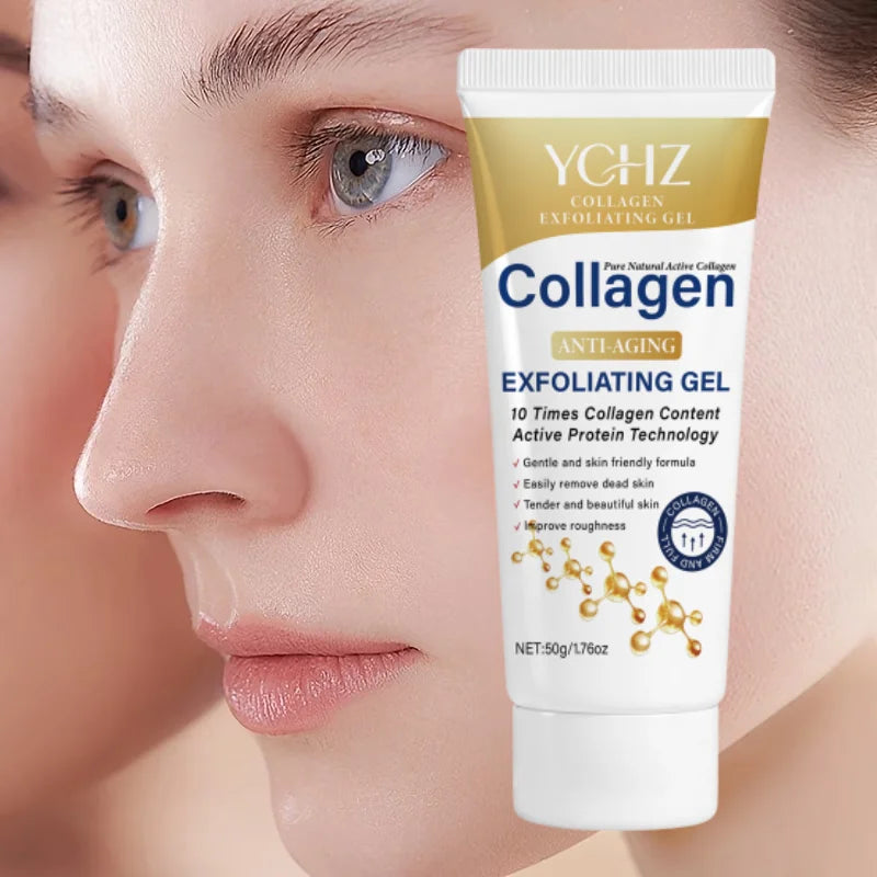 YCHZ Collagen Exfoliating Gel – Moisturizing Face Scrub