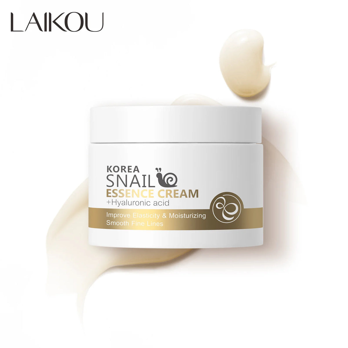 LAIKOU Snail Face Cream – Hyaluronic Acid Day Moisturizer