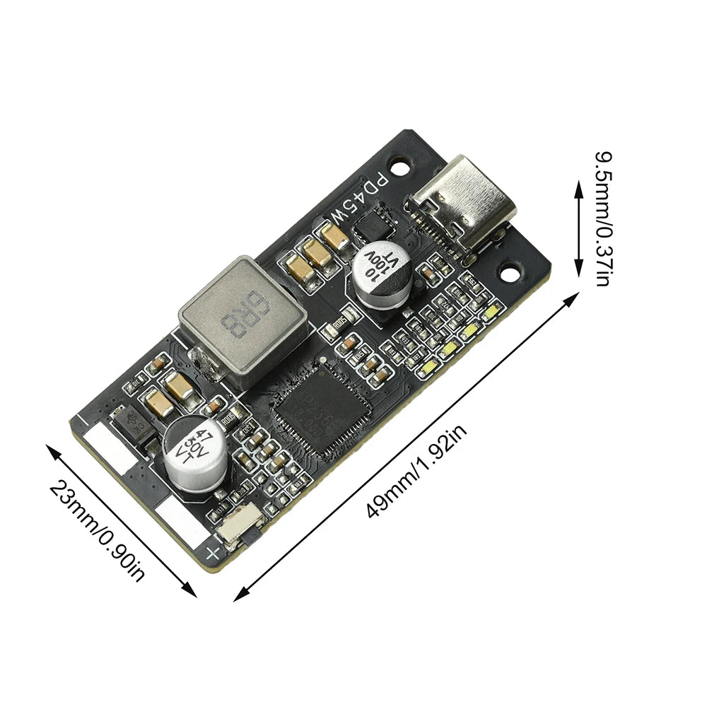 PD 45W 2–6S Li-Ion/LFP Battery Charge Discharge Module