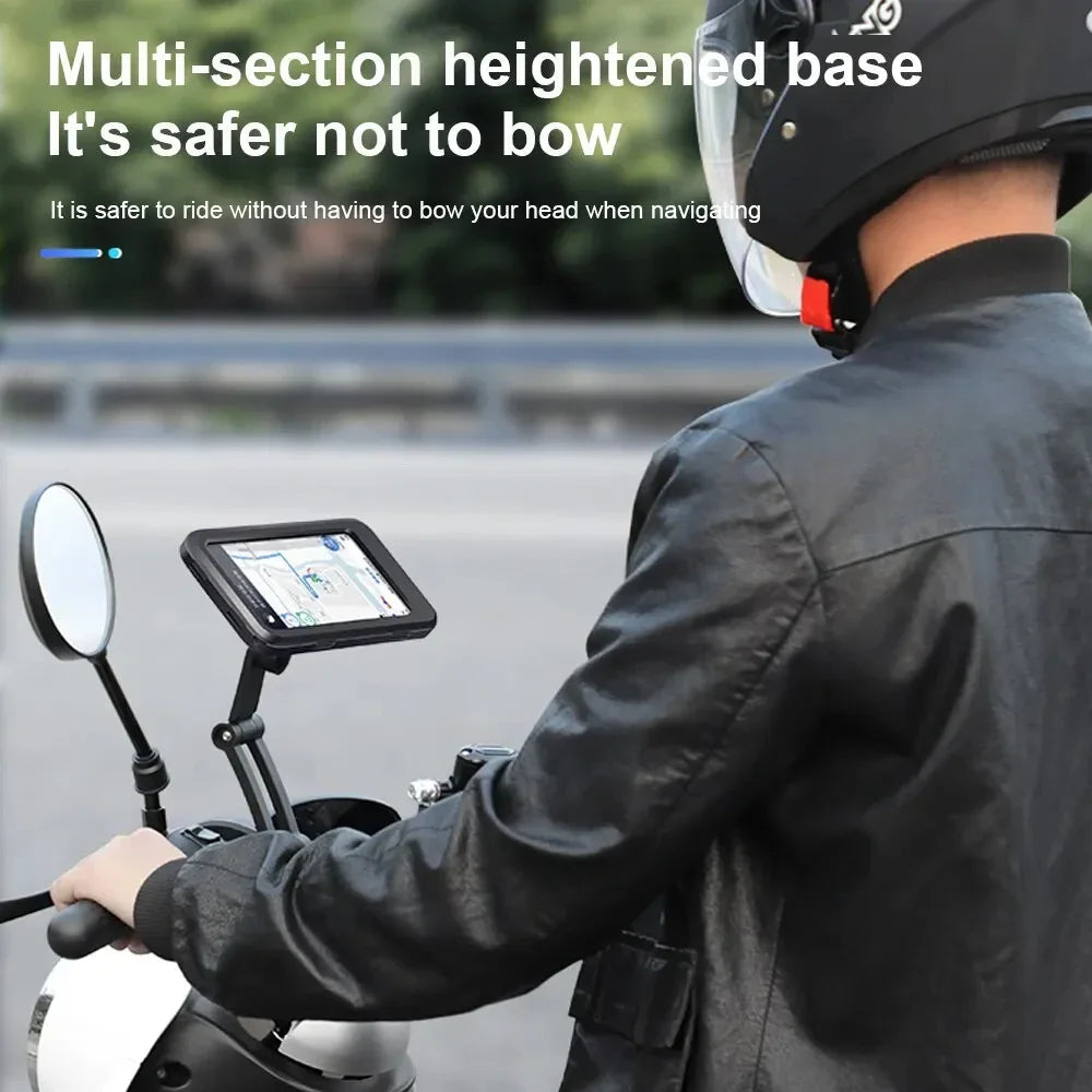 Waterproof 360° Swivel Phone Mount for Motorcycle & Bike