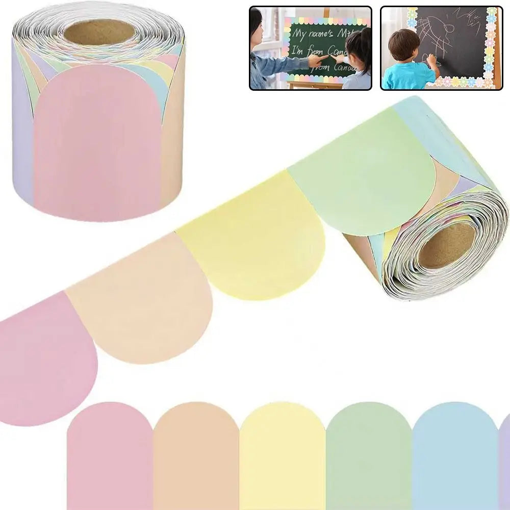 Flower Border Stickers DIY Wall & Board Decor Roll – 10m