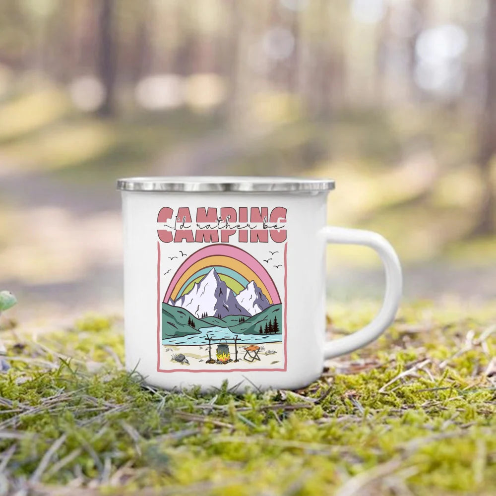 "This Is How We Roll" Camping Enamel Mug | Camper Gift