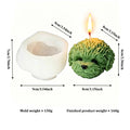 Teddy Dog Head Silicone Mold – DIY Candle Soap Craft Mould