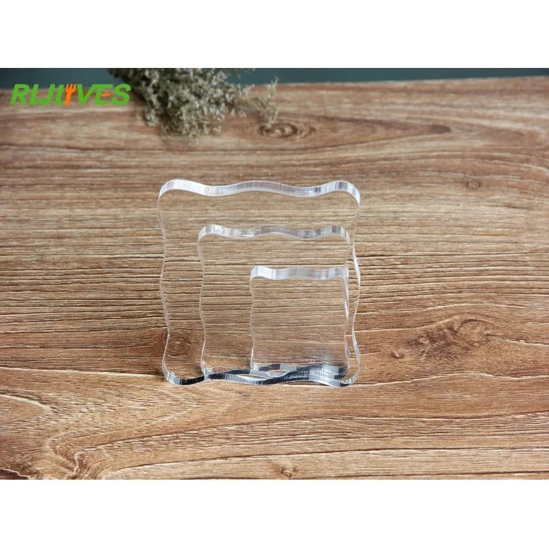 Acrylic Stamp Block Pad – 3 Sizes for Scrapbooking & DIY