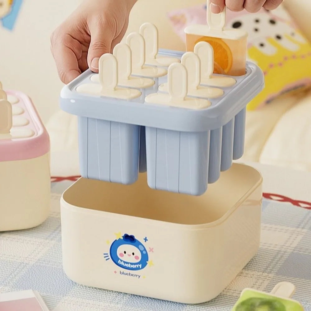 Reusable DIY Popsicle Mold with Lid – Ice Cream Cube Tray