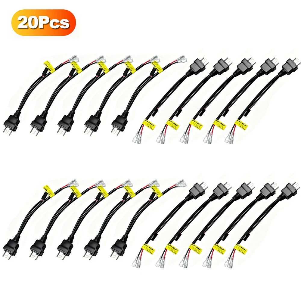 H4 9003 Bi-LED Headlight Relay Wiring Harness Adapter