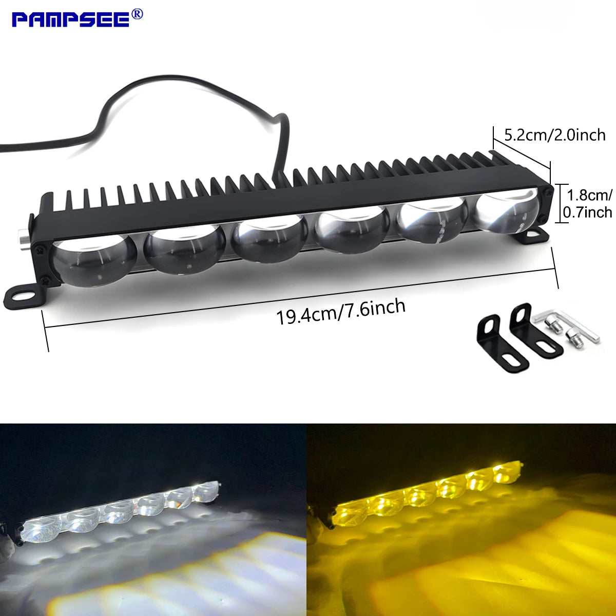 Mini LED Projector Fog Work Lamp – Car, Motorcycle & SUV