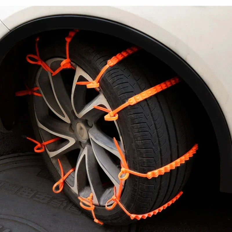 Nylon Tire Snow Chains – Universal Anti-Skid Winter Traction