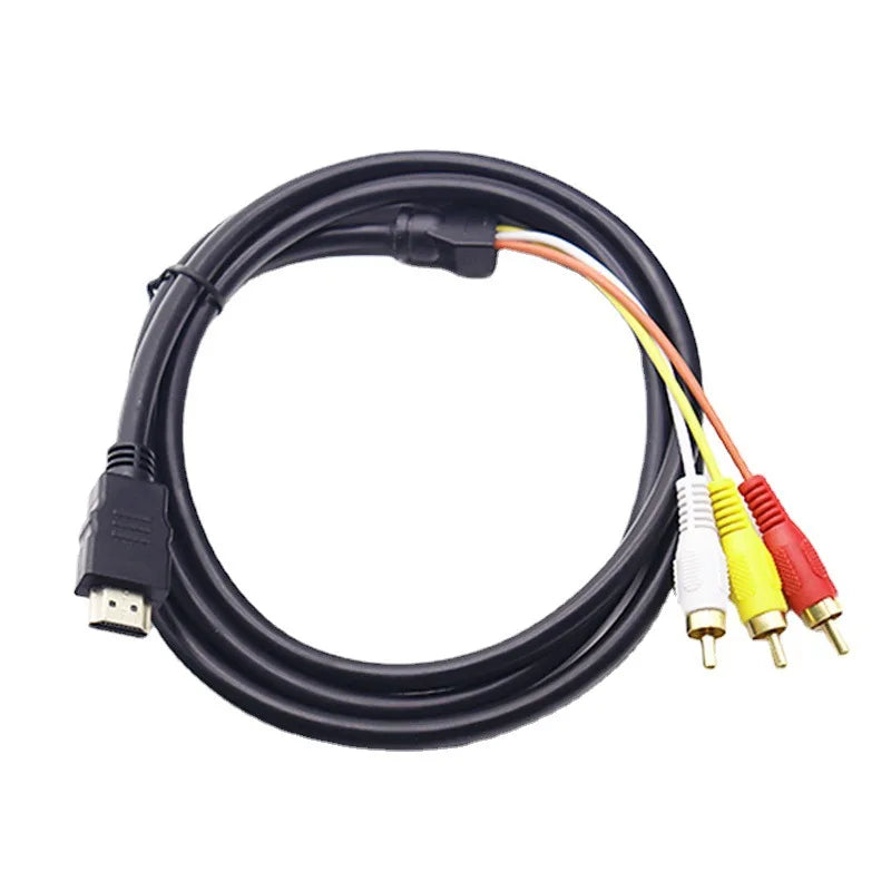 HDMI to 3RCA Cable 1.5M | One-Way for HD Players with Decoder