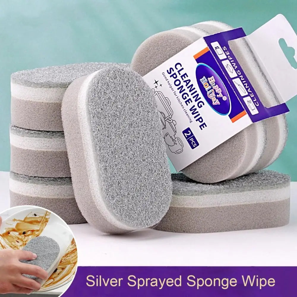 Three-Layer Double-Sided Dishwashing Sponge – 1/2/3 Pack