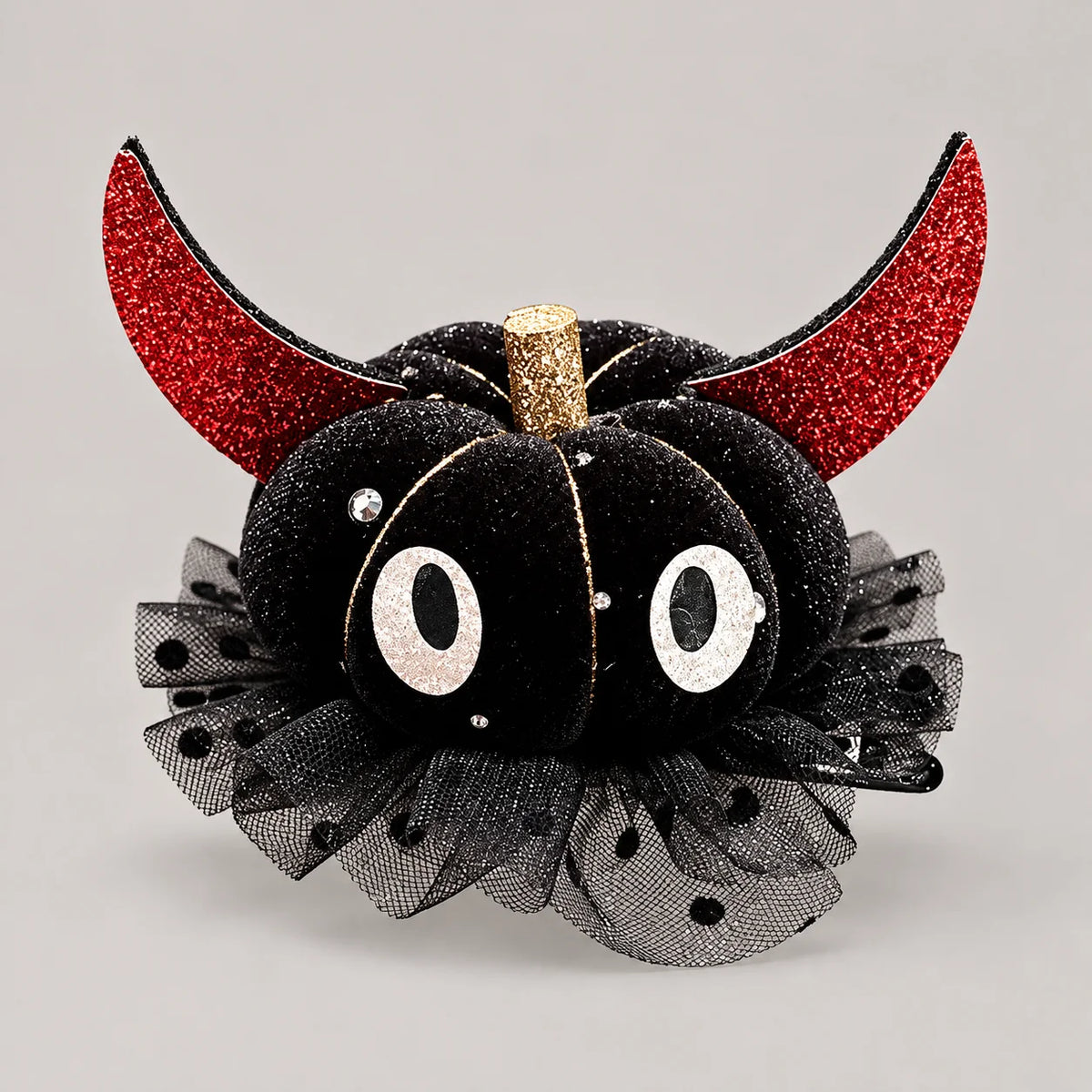 Halloween Pumpkin Bat Wing Hair Clip | Spooky Costume Accessory