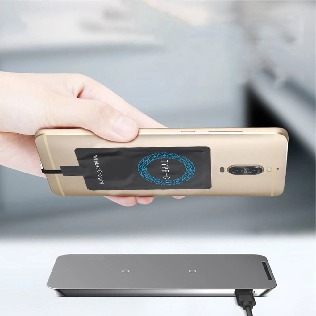 Type-C Wireless Charging Receiver Adapter – 2-Pack