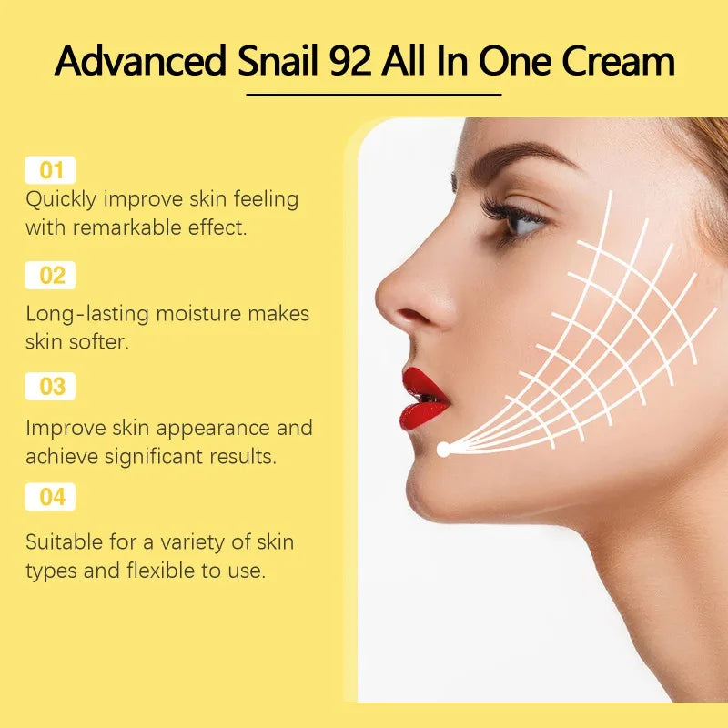 Snail 92 Mucin All-In-One Cream | Korean Skincare Moisturizer