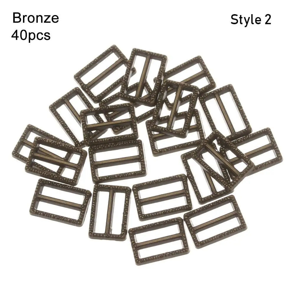 Mini Metal Doll Buckles Tri-Glide Belt DIY Accessories 20/40pcs