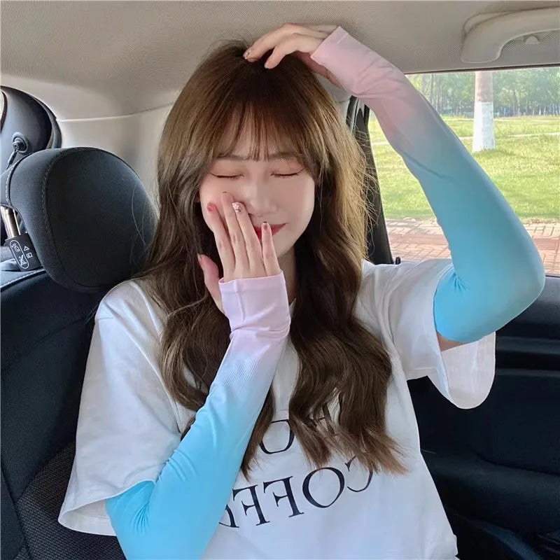 UV Protection Ice Silk Arm Sleeves for Cycling | Men & Women