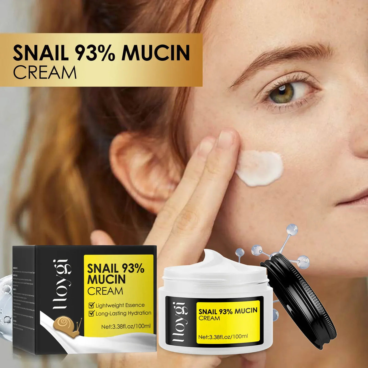 Hoygi Snail Mucin Collagen Face Cream – Anti-Aging Moisturizer