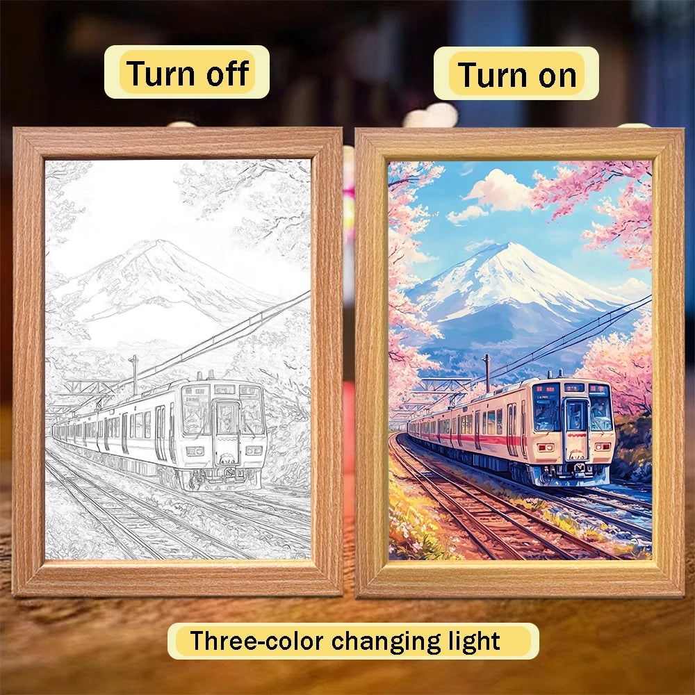 Tokyo Japan LED Light Painting – 2-in-1 Wall & Desk Lamp