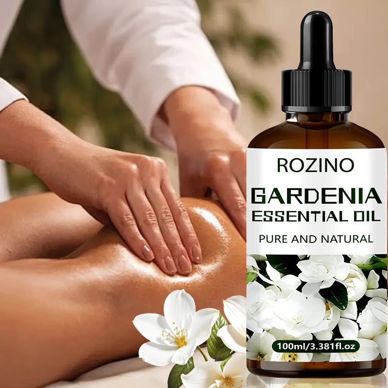 ROZINO Gardenia Essential Oil 3.38oz – Skin, Hair & Massage