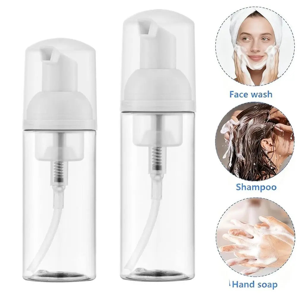 Foam Pump Bottle 30/50ml – Clear Portable Travel Soap Dispenser