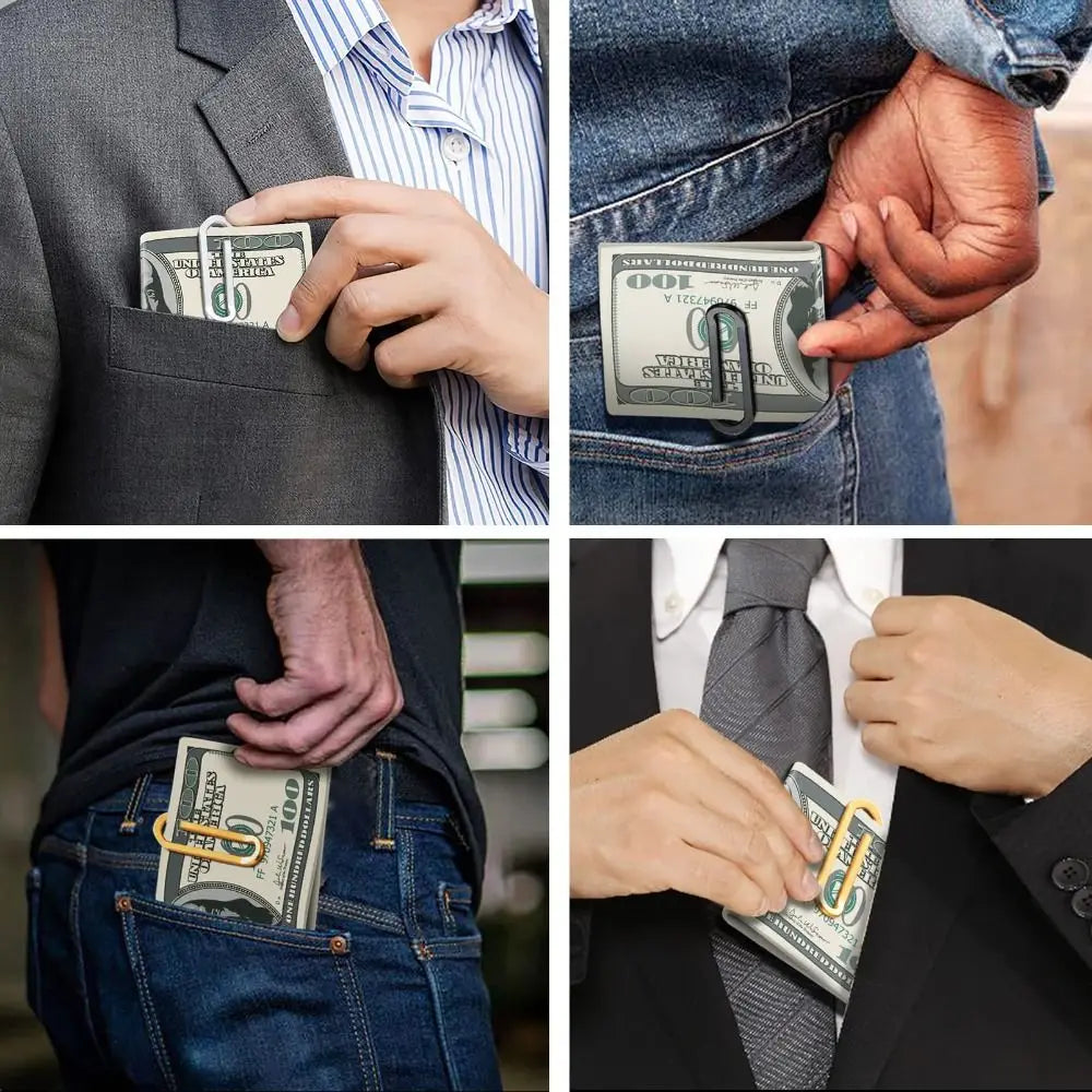 Stainless Steel Ultra-Thin Money Clip | Minimalist Wallet