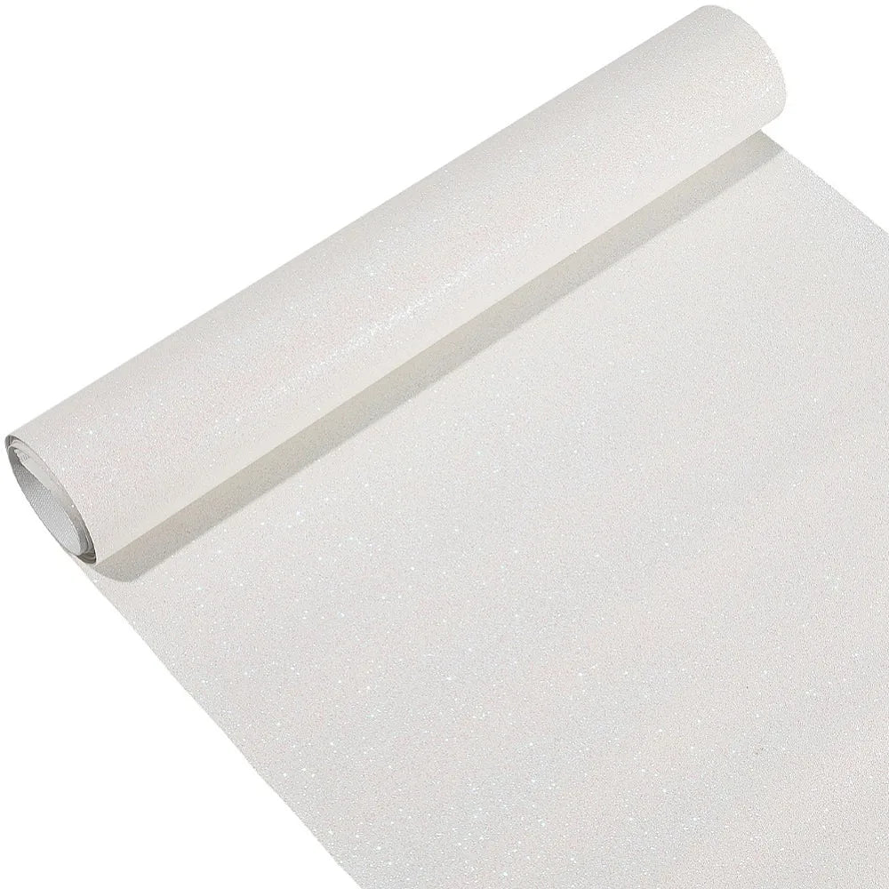 White Glitter PU Leather Fabric Sheet – DIY Crafts & Sewing