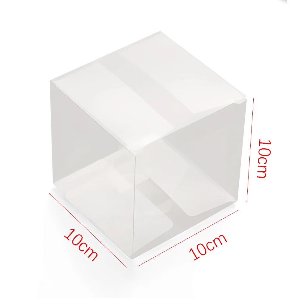 Square Plastic Favor Boxes – Candy & Cookie Gift Boxes 10pk