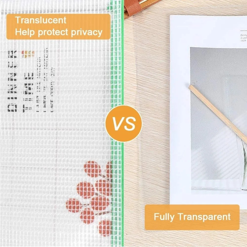 PVC Mesh Zipper Pouch – Waterproof Transparent Organizer