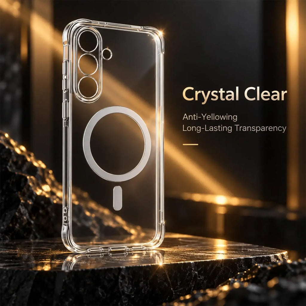 Samsung Galaxy S26 FE 5G Magnetic Clear Silicone Case