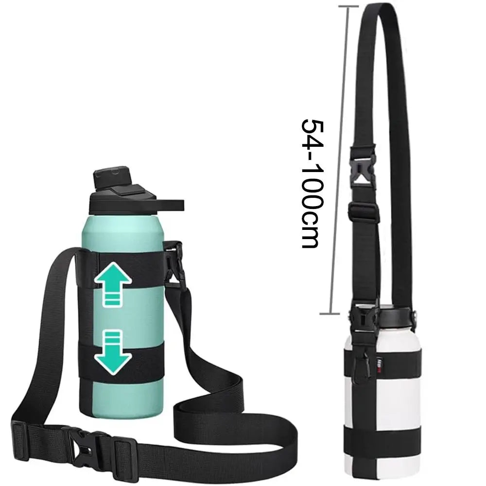 Adjustable Water Bottle Carrier Sling – Hands-Free Shoulder Strap