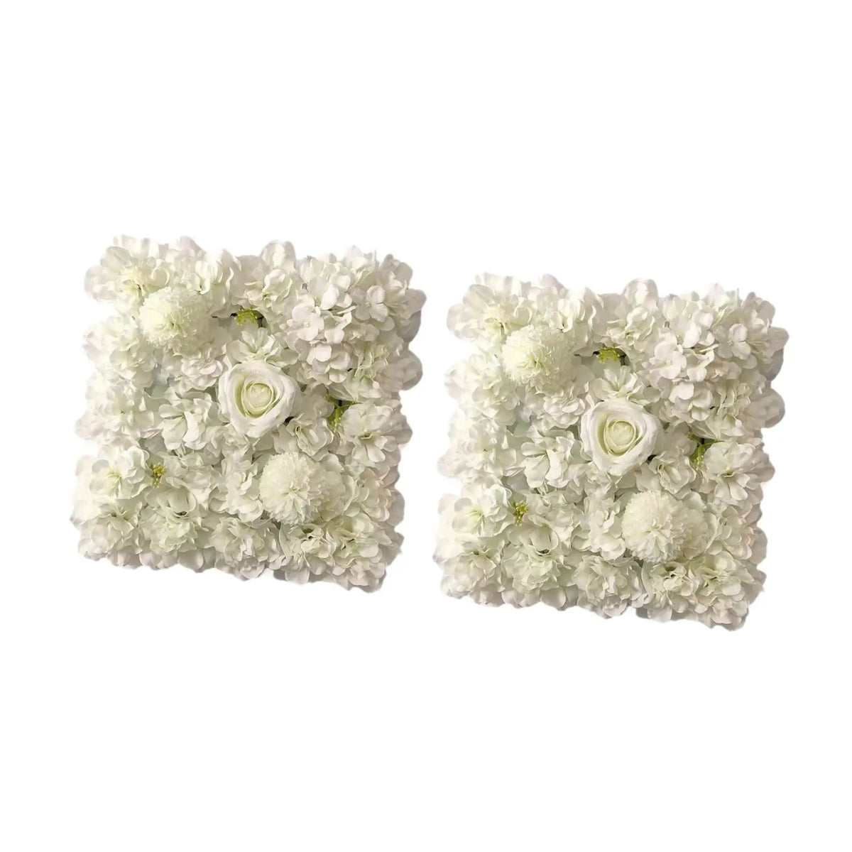 Silk Rose Flower Wall Panel – Floral Backdrop Decor 2-Pack
