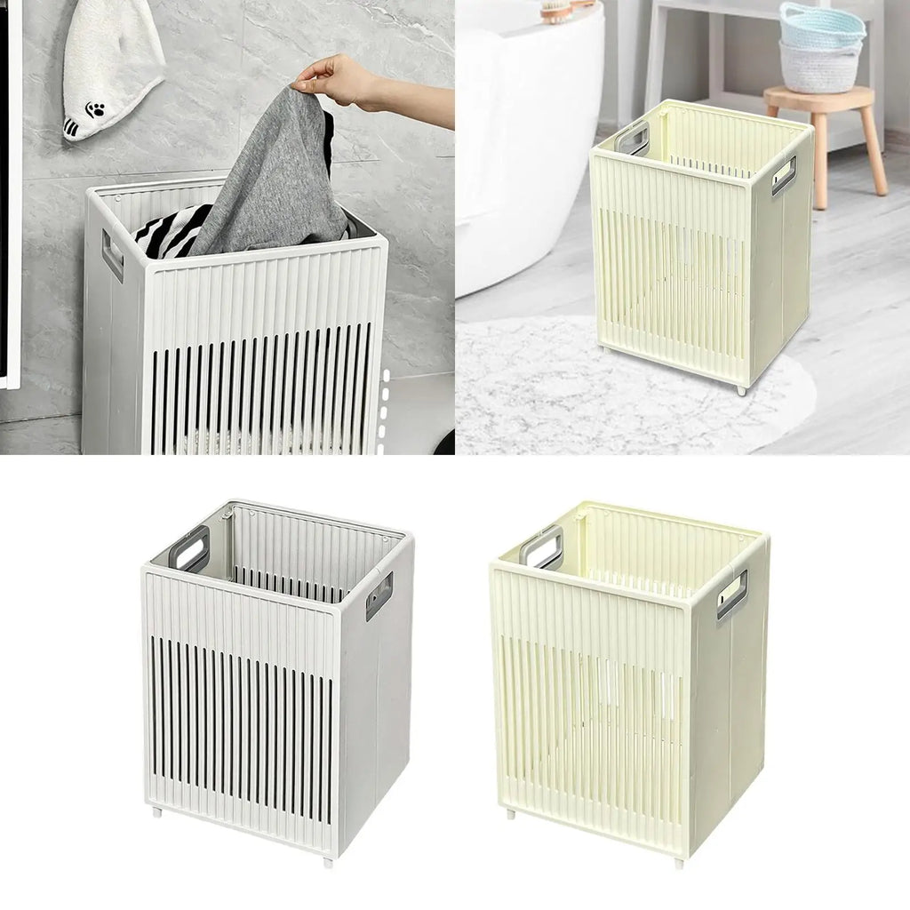 Foldable Laundry Basket with Handles – PP Storage Hamper