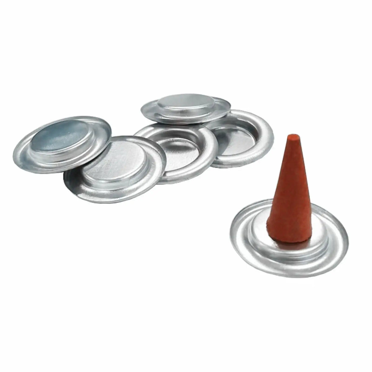 Metal Incense Holder Tray Stand – 50-Pack Cone & Stick Burner