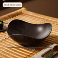 Triangular Wood Grain Serving Bowl – Stackable Snack & Fruit Dish