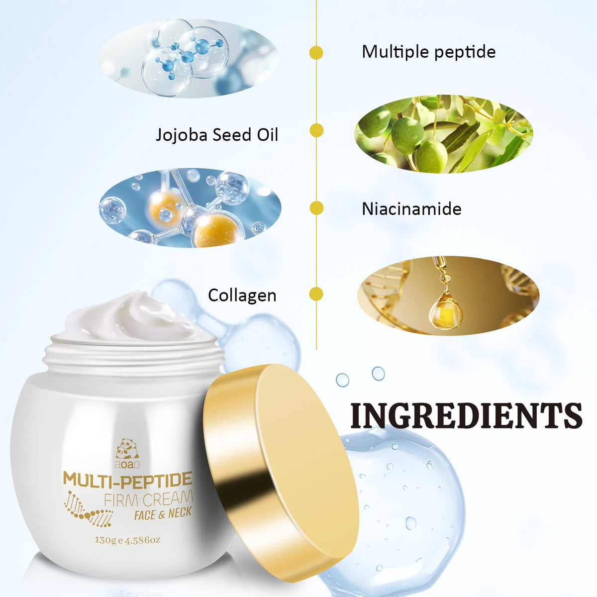 Peptide Firming Cream – Brightening Face & Neck Moisturizer