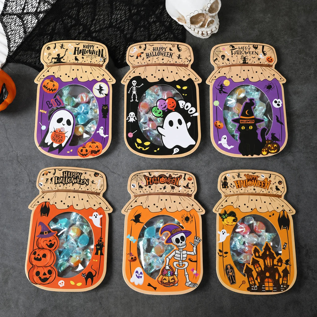 Halloween DIY Jar Candy Bags 12-Pack | Trick or Treat Bags